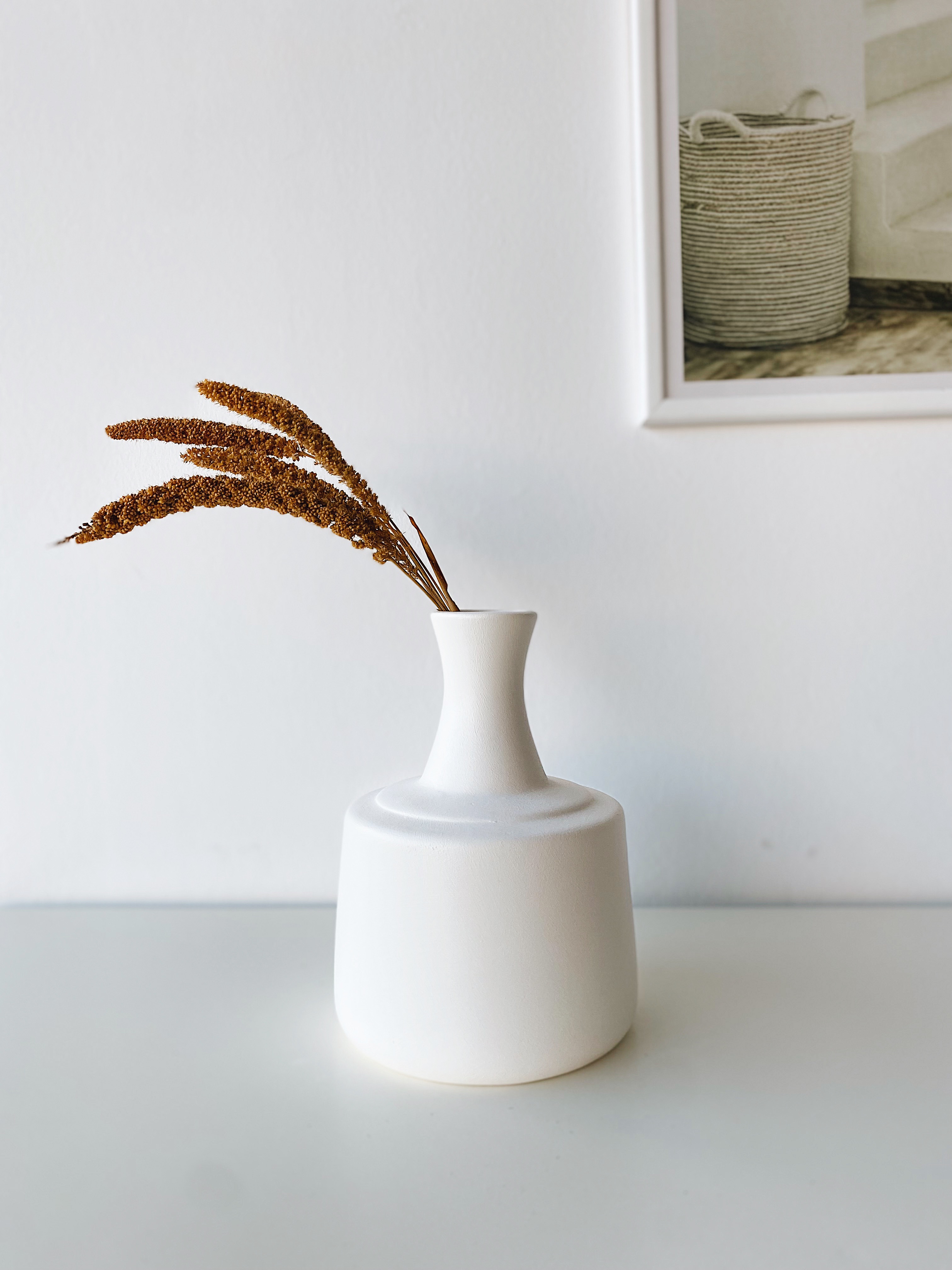 Carafe Ceramic Vase White